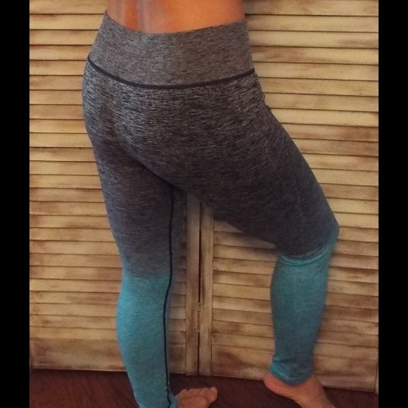 Ombré Leggings Stretch Yoga Pants Gym Workout - Picture 8 of 8
